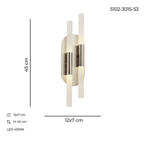 Bat 2li Tekli Aplik Nikel