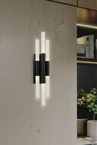 Bat 3lü Tekli Aplik Siyah