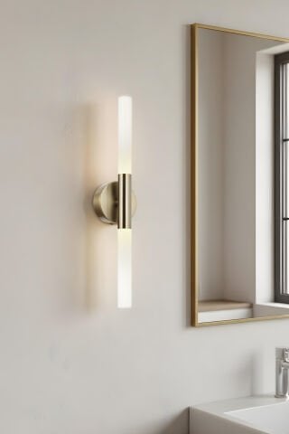 Bat Tekli Aplik Brass