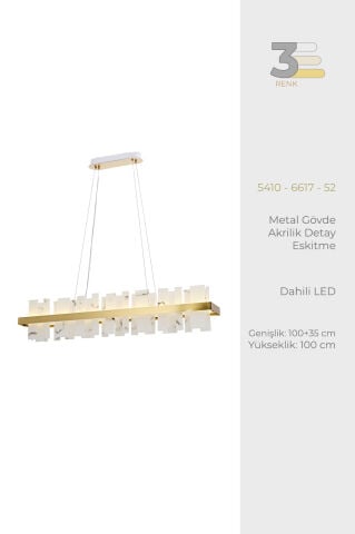 Bianca 100*35 Avize Eskitme