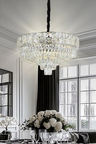 Bilge 60lık Klasik Avize Krom