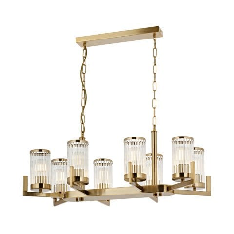 İnterce 8li Yemek Masası Lak Eskitme