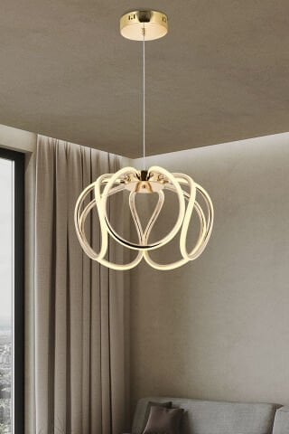 Lina Tekli Sarkıt Avize Gold