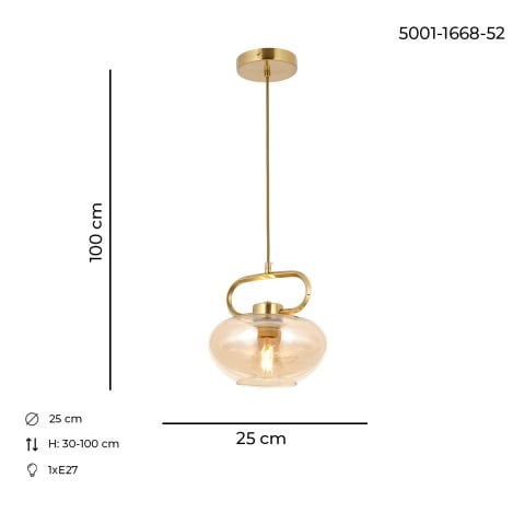 London Tekli Sarkıt Avize Eskitme