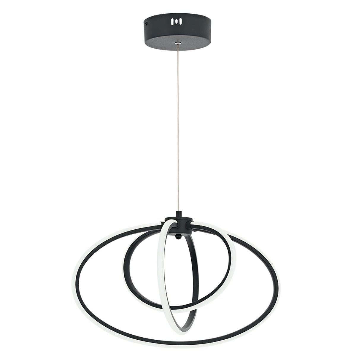 Varna 3 lü Ledli Avize Antrasit