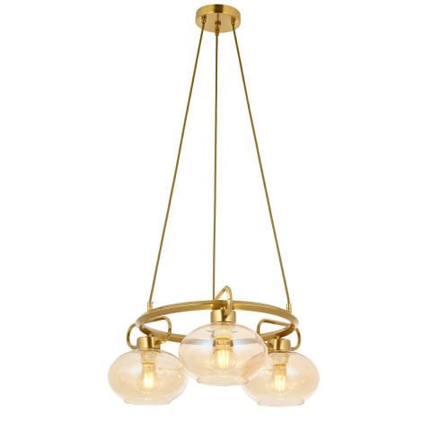 London 3lü Çemberli Avize Eskitme