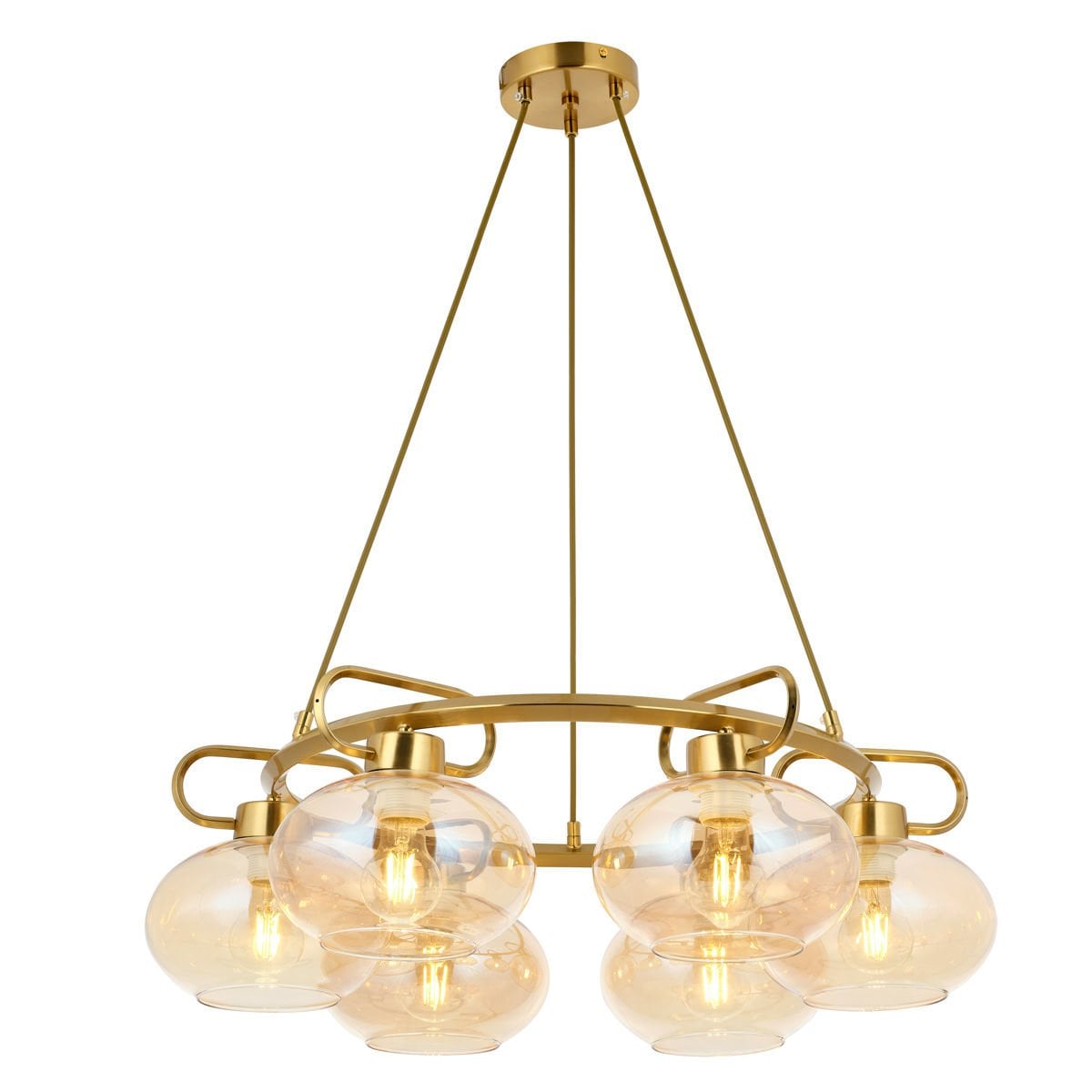 London 6lı Çemberli Avize Eskitme