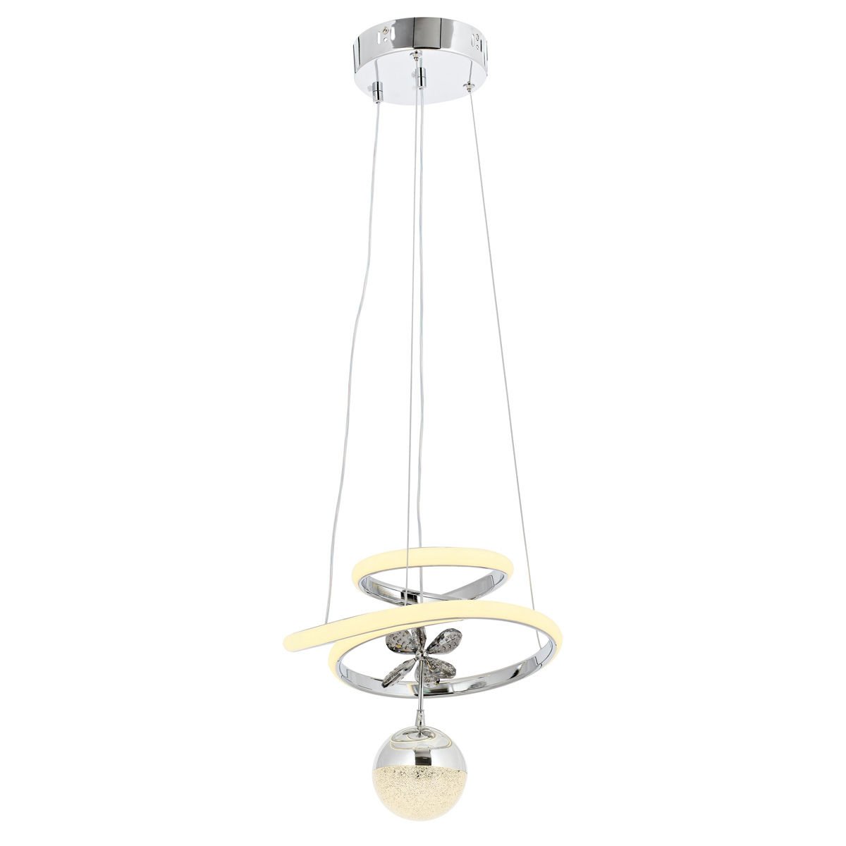 Mila Tekli Sarkıt Avize Krom