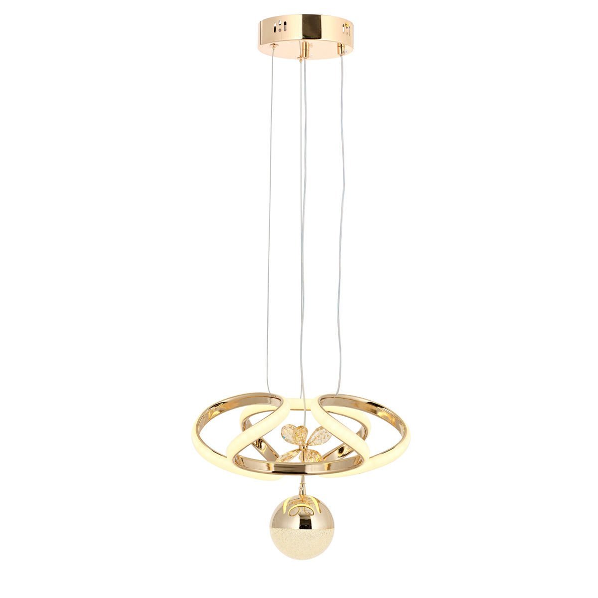 Sera Tekli Sarkıt Avize Gold